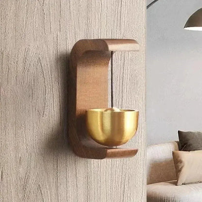 Wooden Wind Chimes Wireless  Doorbell Entrance Door Bell Decorative Wind Bell for Home Opening Hanging Decorations Love Life Home Store