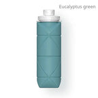 1Pc 600ml Foldable Space-saving Portable Reusable Silicone Sport Water