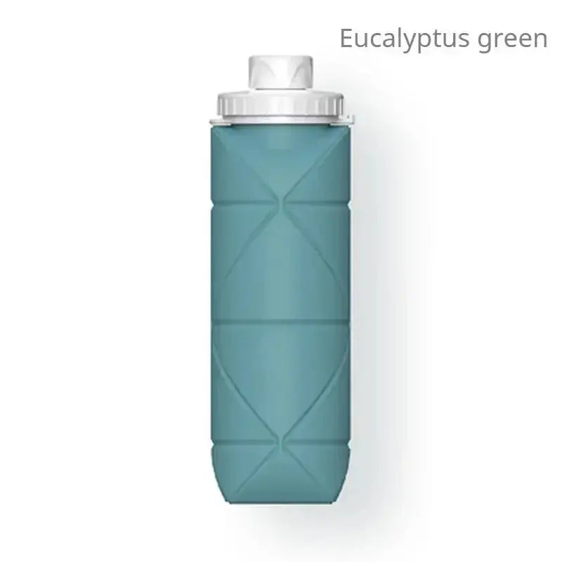 1Pc 600ml Foldable Space-saving Portable Reusable Silicone Sport Water