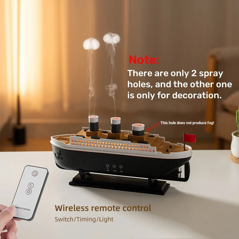 Titanic Ship Air Humidifier: Elegant Décor Meets Fresh Air Himist Diffusers Official Store
