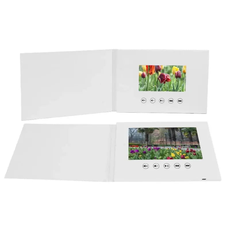 Video Book Card 4GB Lcd Invitation Gift Music Greeting Card Upload