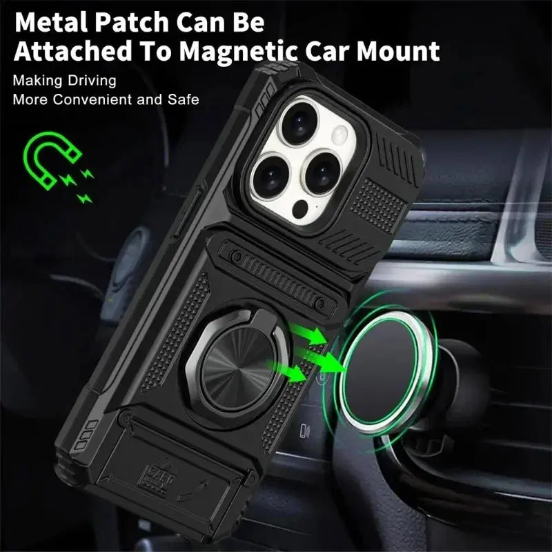Case For iPhone Magnetic Rotated Ring Kickstand Heavy Duty Drop Protection Wallet Cover Shop1103753338 Store