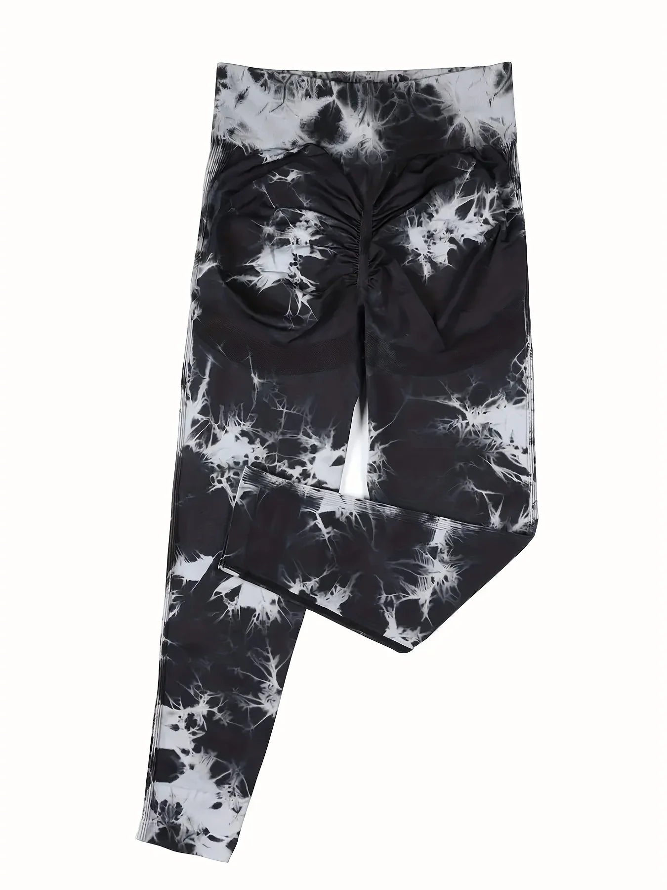 Leggings de gimnasio sin costuras para levantar la cadera, pantalones de yoga tie-dye, mallas de ejercicio para mujer, pantalones de entrenamiento de cintura alta con control de abdomen
