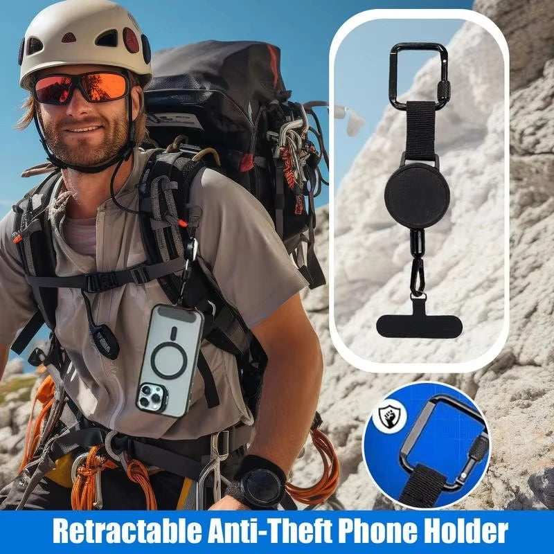 Retractable Phone Leash – Anti-Theft & Hands-Free Convenience!