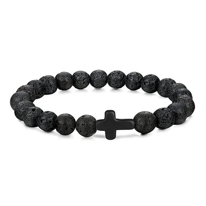 Men's Prayer Onyx Meditation Beads Bracelets Stone's Store