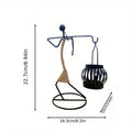 Nordic Metal Candlestick Abstract Character Sculpture Candle Holder Decors Handmade MERRYHOME Merryhome Official Store