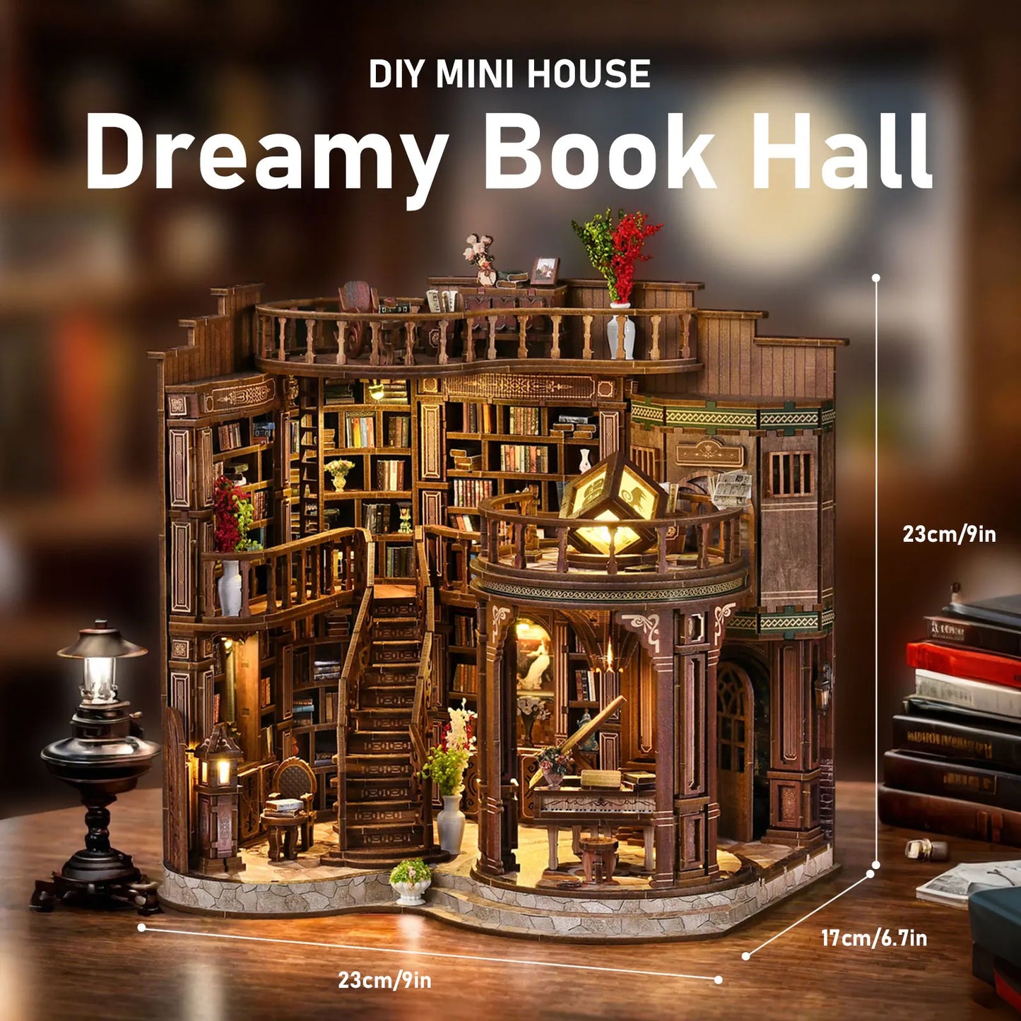 StoryScape™ Miniature Book Hall 🌙📚 A Tiny World of Wonder