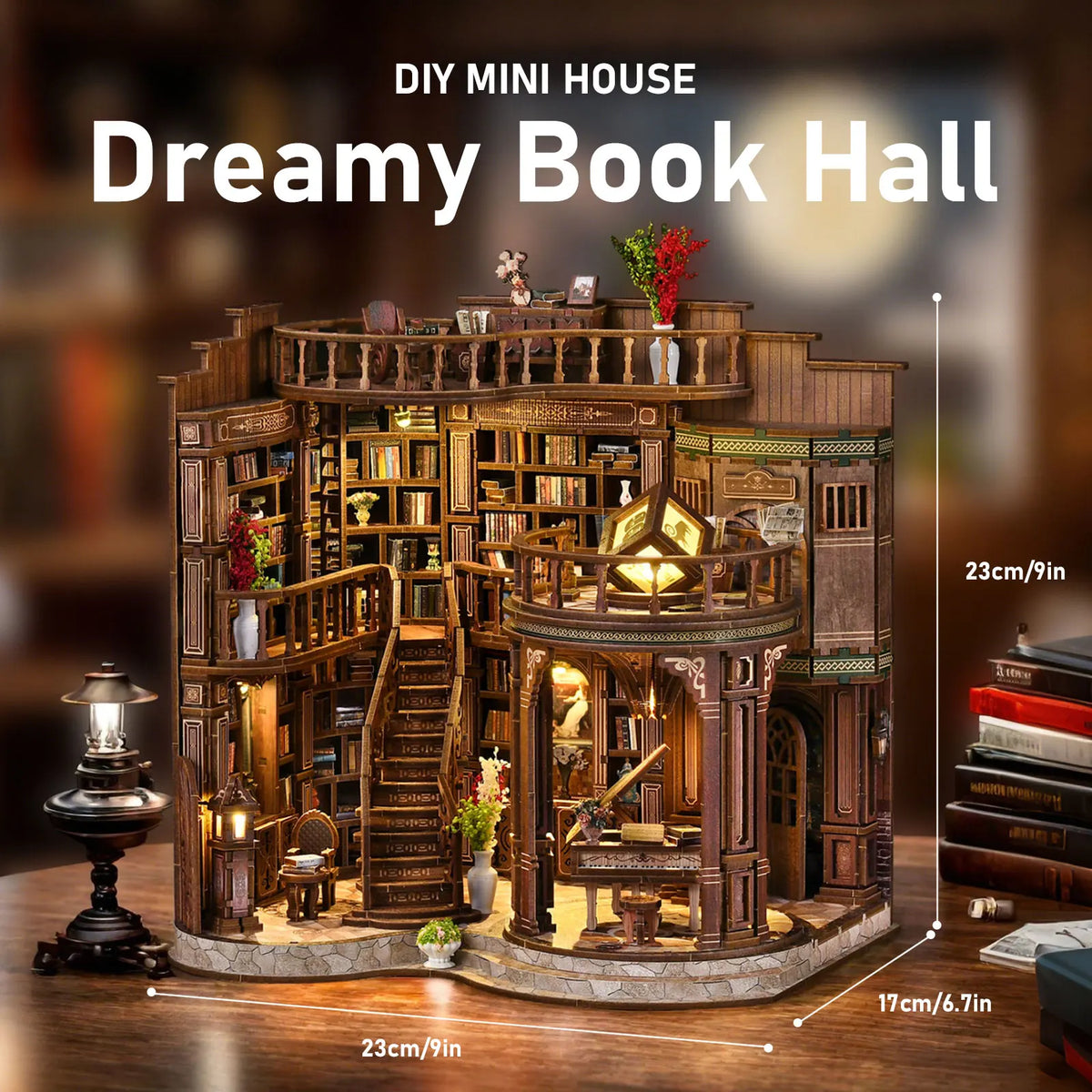StoryScape™ Miniature Book Hall 🌙📚 A Tiny World of Wonder