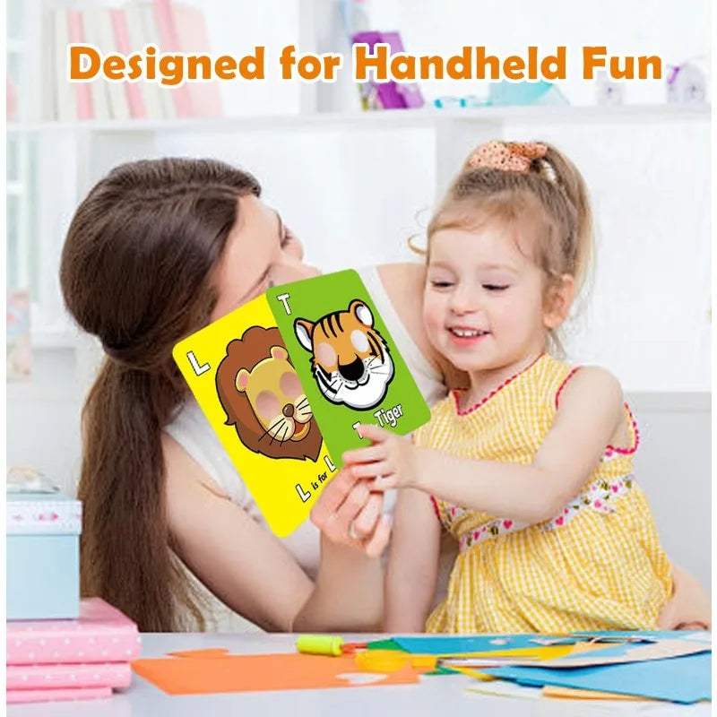 Interactive ABC Flash Cards – Learn Letters with Fun Animal Masks!