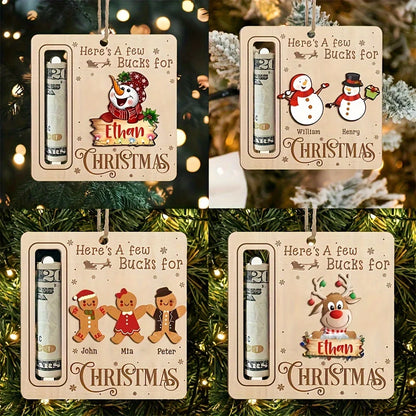 CashCraft™ Wooden Holder – Elegant Gifting Made Easy