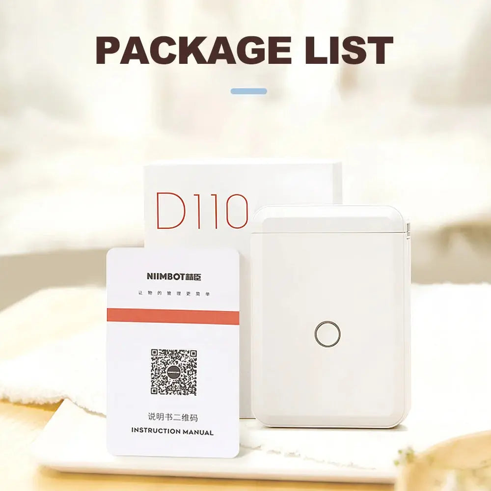 Niimbot D110 Portable Mini Printer Thermal Adhesive Sticker Label AliExpress