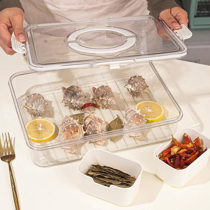 SnackSpin™ 8-Grid Serving Tray 🍿🔄 All Your Snacks, One Tray