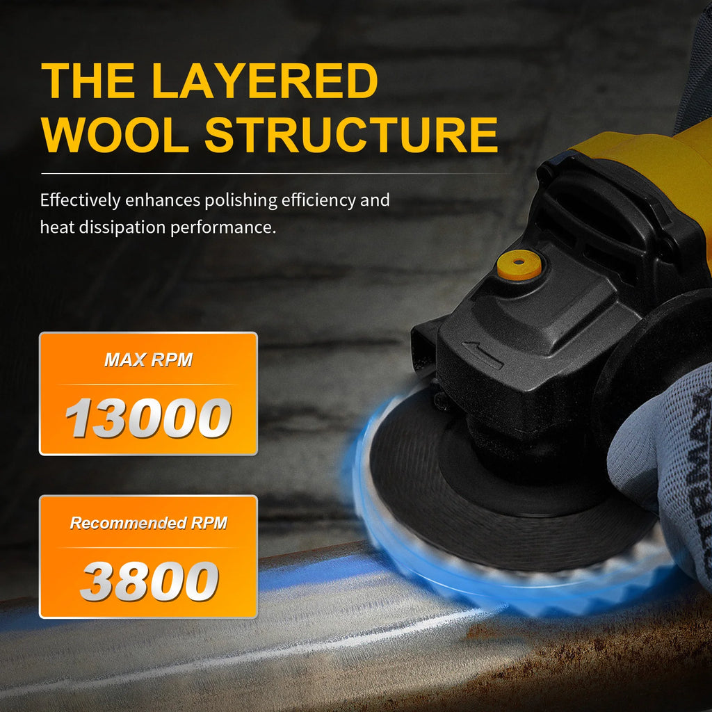 MirrorShine™ Premium Wool Polishing Wheel ✨ Effortless High-Gloss Finish