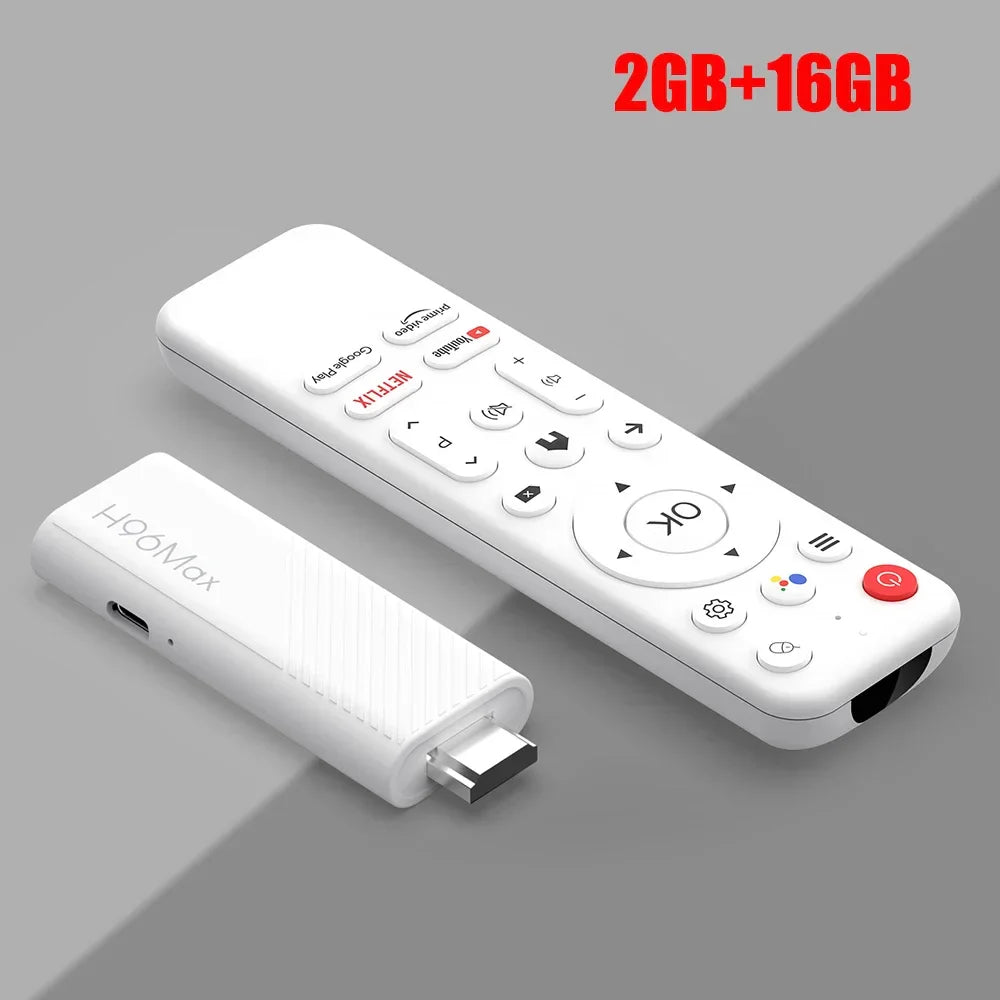 2024 New H96 MAX H313 Mini TV Stick Android 14 Smart TV Box Android14 2GB 16GB 8GB Wifi6 BT 4K HD Google Voice Media Player Tech Deals Store