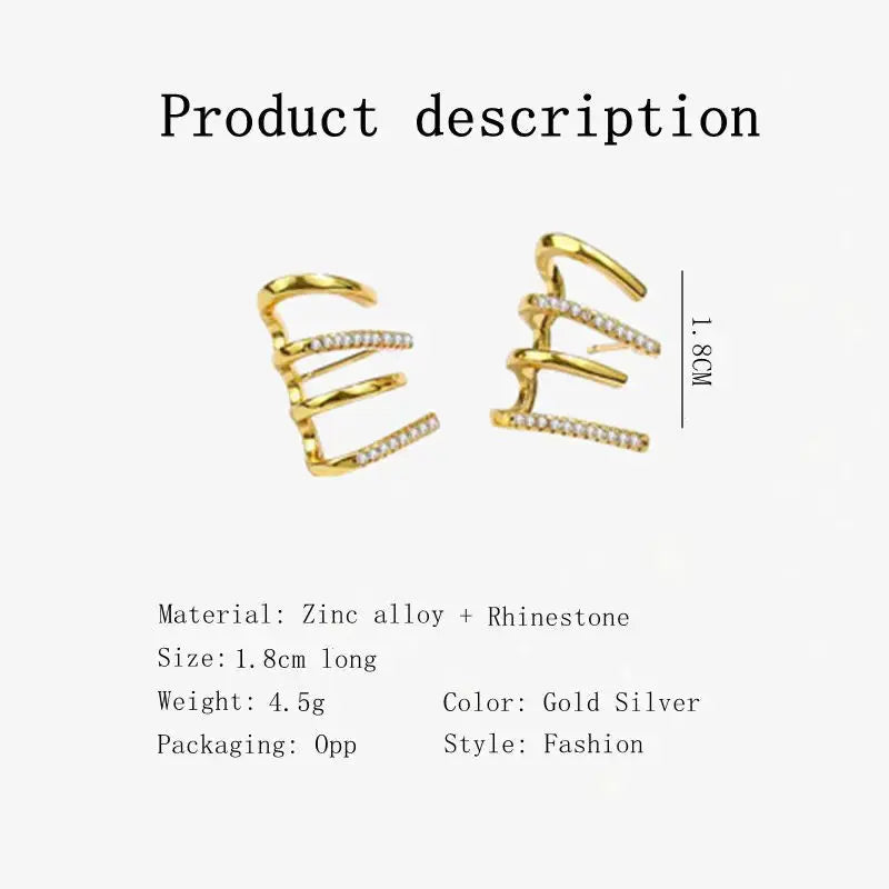 2024 premium light luxury four claw row earrings design sense