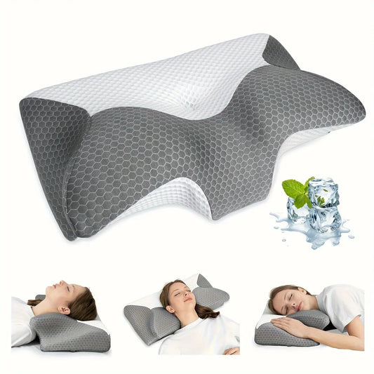 Cervical Memory Foam Pillow Pillows For Neck Shoulder Pain Ergonomic Orthopedic Sleeping Contoured Support Pillow Side Sleepers Shop1104062212 Store
