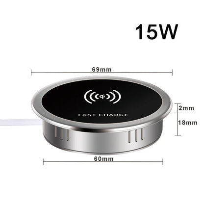 ClearDesk™ Wireless Charging Pad ✨📱 Minimal Look, Max Power