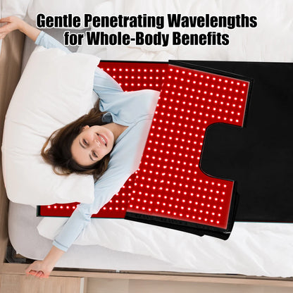 71" Red Light Sleeping Bag Full Body Relax Led Red Light Blanket Whole Body Led Infrared Sleeping Bag Red Light Mat for Home Use