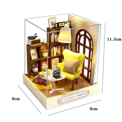Mini Casa de Madera DIY – Kit de Ensamblaje 3D para Construcción y Decoración Stone's Store