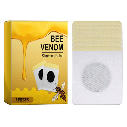 7/10Pcs Bee Venom Patches Fat Burning Anti-Swelling Slimming Patch Detox Abdominal Bee Venom Patches for Men Women Body Shaping