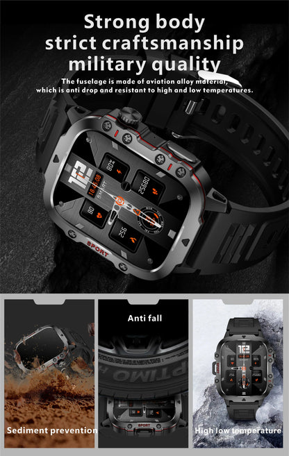 Smart Watch for Xiaomi Military GPS Tracker Men IP68 5ATM Outdoor Sports Fitness Tracker Health Monitor 1.96" BT Call Smartwatch LIGE SmartWatch Official Store