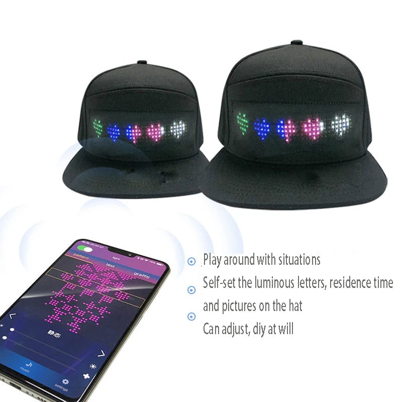 Glow-in-the-Dark LED Cap – Stand Out at Concerts & Parties!