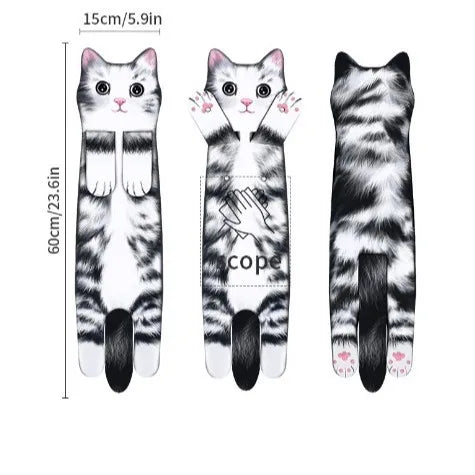 CatCling™ Funny Hanging Hand Towel 🐱😂