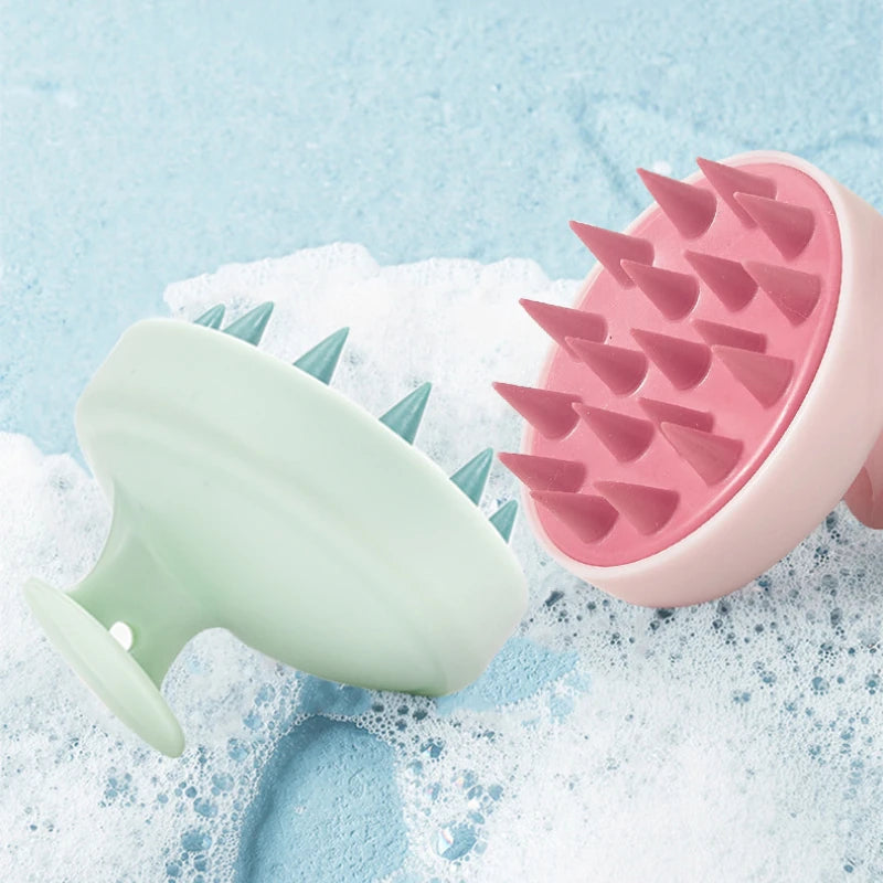 1pc Silicone Shampoo Brush Head Scalp Massage Comb Hair Washing Combs AliExpress