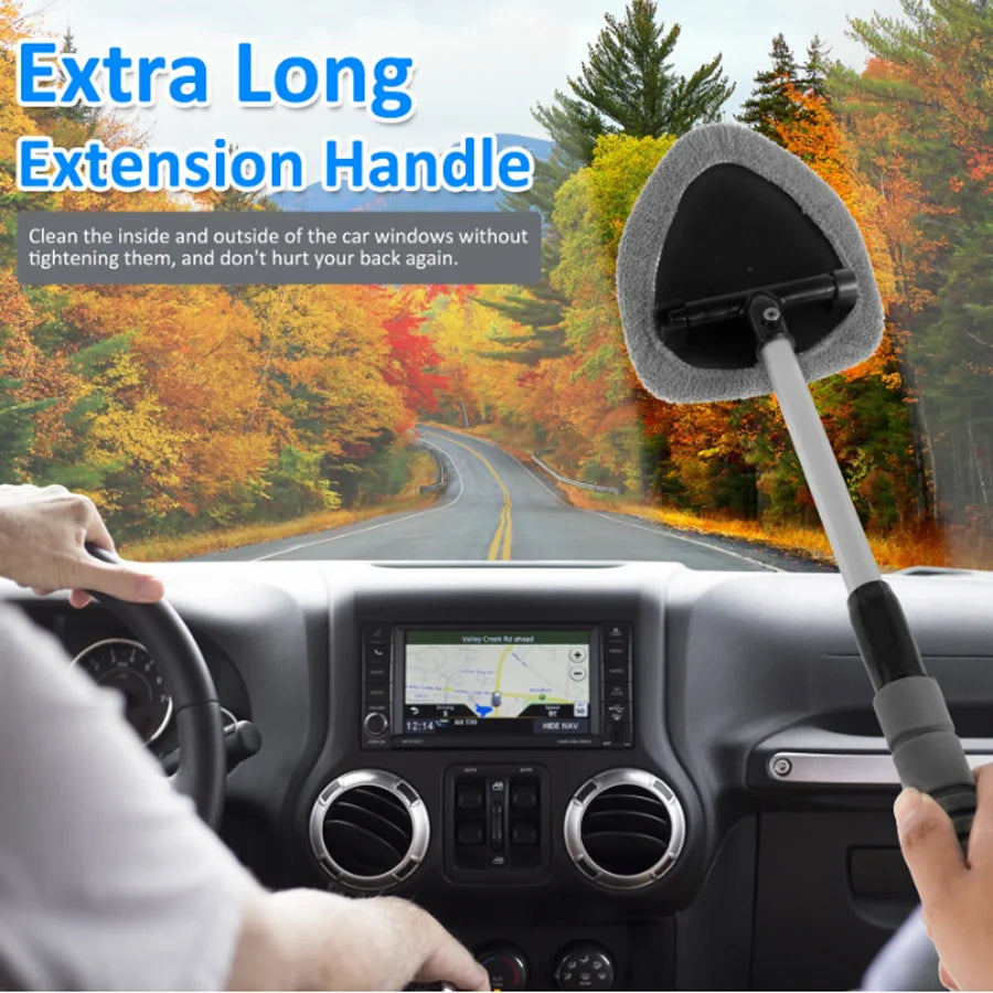ClearReach™ Car Glass Brush 🚗✨ — Telescopic, Streak-Free Shine