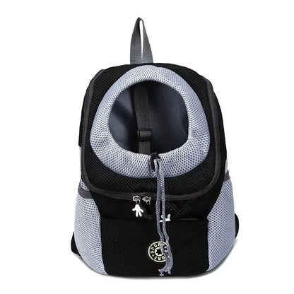 Out Double Shoulder Portable Travel Backpack Outdoor Pet Dog Carrier Bag Pet Dog Front Bag Mesh Backpack Head Pet Supplies