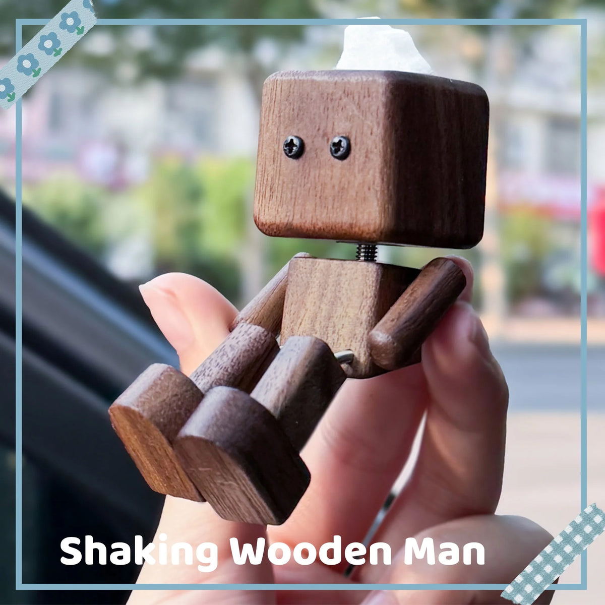 Juego de figuras de madera MoodMate™ con movimiento