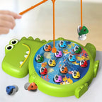 Dinosaur Simple Magnetic Fishing Toys Play Rod Game Toys for Children Baby Montessori with Rod Kids Educational Rotating Gift Sweet Kids Store
