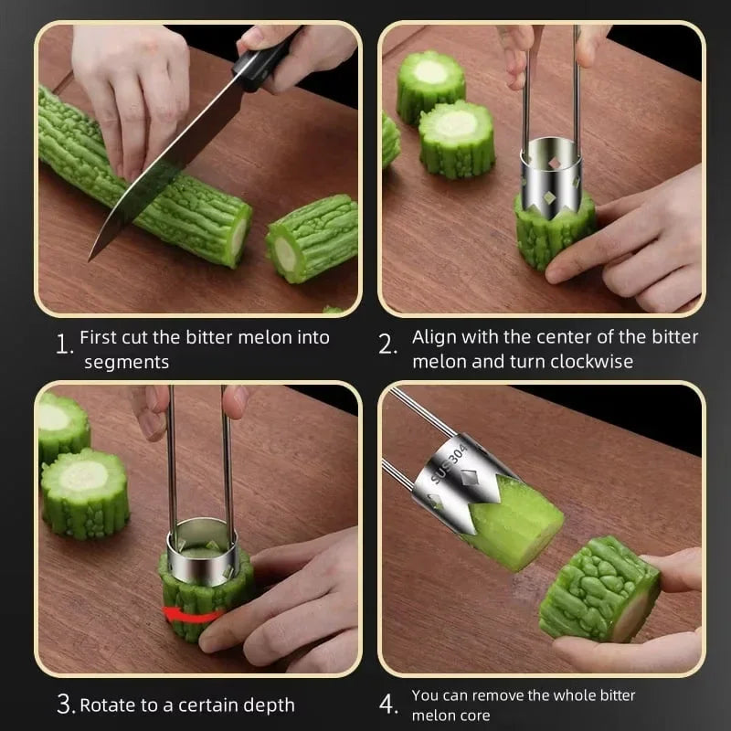 Kitchen Pro Corer – Works for Apples, Pears & Tomatoes!