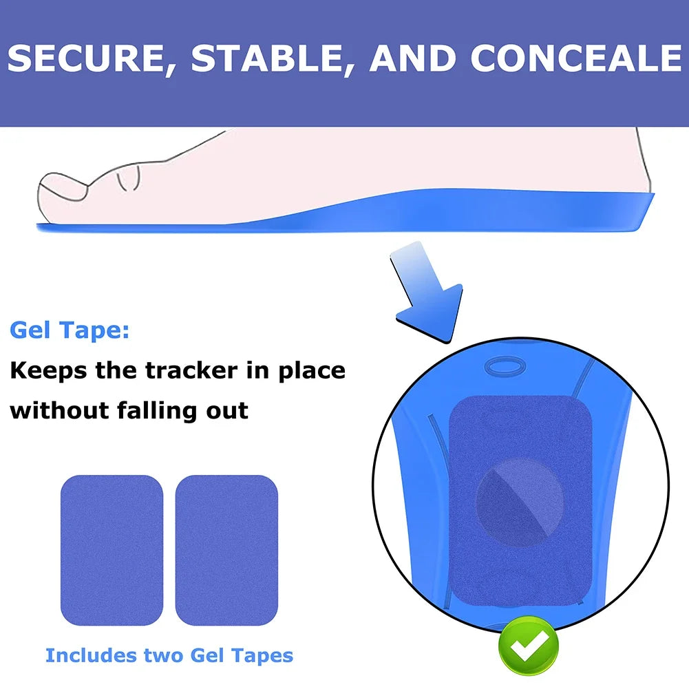 Insoles for Airtag Tracking Devise Hidden Holder Comfortable Securely Mounted Shoe Inserts Tracker Insoles for Kids and Seniors