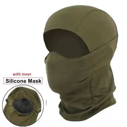 Tactical Balaclava Mask Windproof Silicone Outdoor Headgear