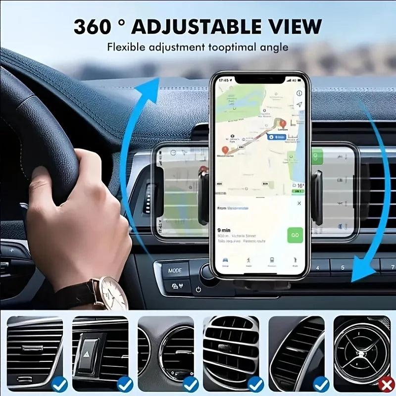 Car Phone Holder Car Air Vent Clip Mount Mobile Cell Stand Smartphone GPS Support For 4.7-6.7 Inch Mobile Devices Good But Not Expensive Store