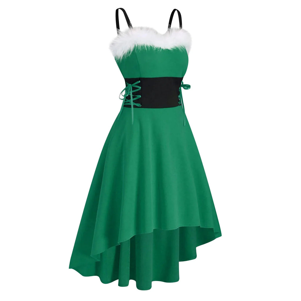 Vintage Halloween Skull Print Slip Cross Bandage Mesh Sexy Backless Prom Gothic Clubwear Dress YuNee Clothing Store