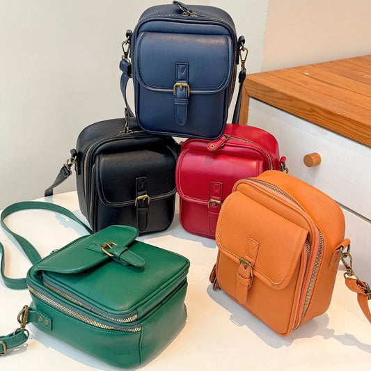 Bolso cruzado EverydayElite™ 🤎 — Cuero atemporal, almacenamiento inteligente