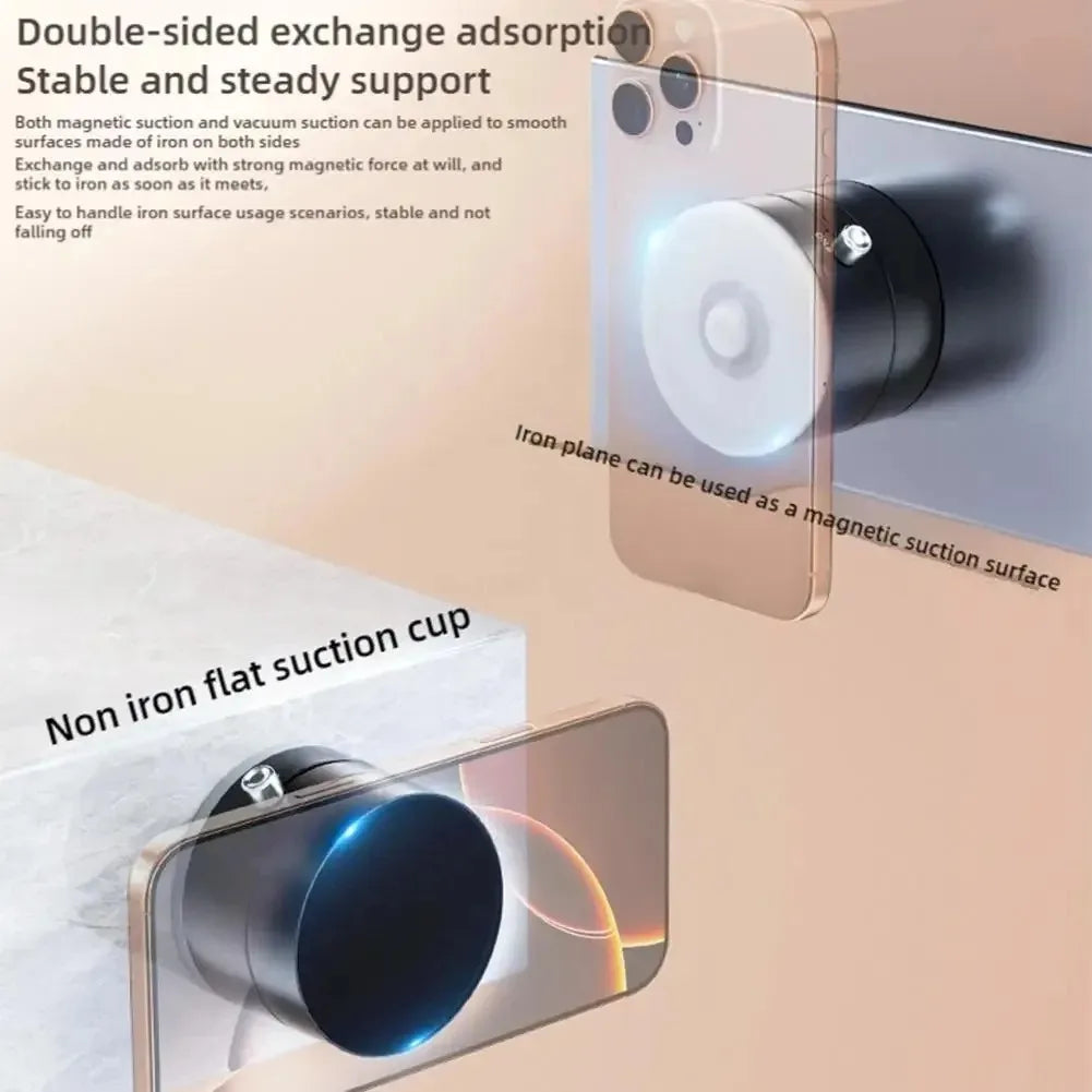 Stick & Fold: Portable Vacuum Magnetic Phone Holder