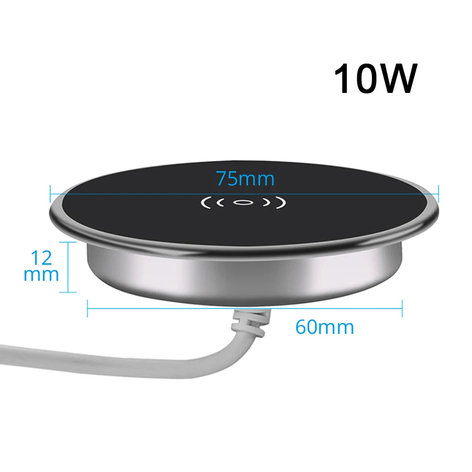 ClearDesk™ Wireless Charging Pad ✨📱 Minimal Look, Max Power