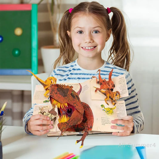 DinoWorld™ Enciclopedia Pop-Up 🦕📘 Dinosaurios que cobran vida