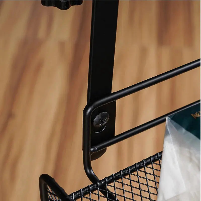 Bandeja organizadora de cables para escritorio, sin taladros, organizador de cables de acero para escritorio