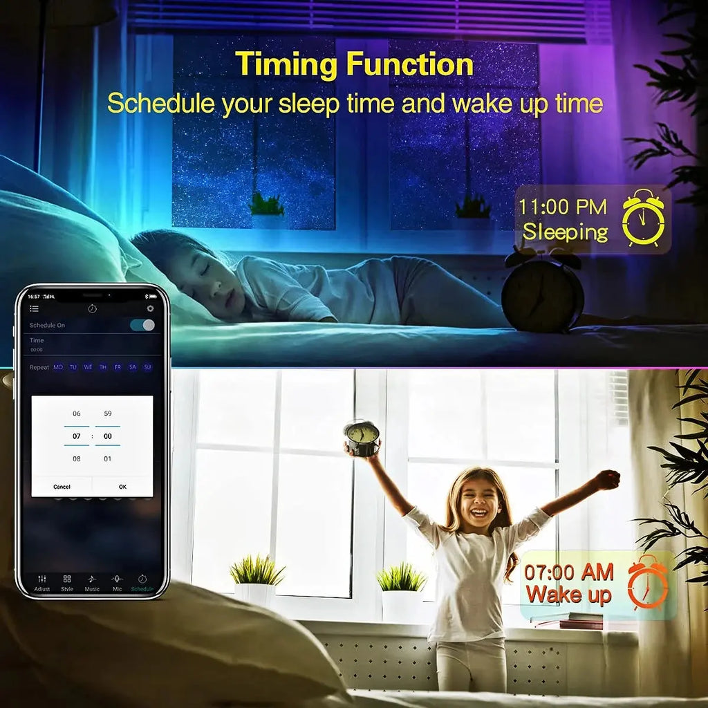 RGB LED Strip Lights Bluetooth TV Backlight 30m 1-5m 3535 Luces Para AliExpress