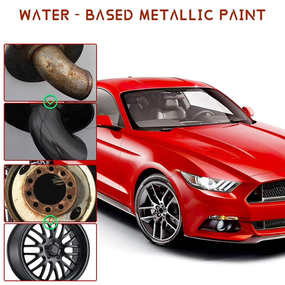 1/2/3PCS Rust Converter for Metal,Water-Based Rust Remover Anti-Rust Paint, Rust Removal Converter Metallic Paint with Brush