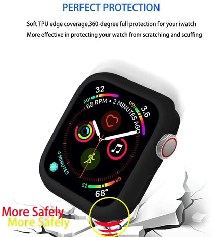 Soft Silicone Case for Apple Watch 8 Ultra 49MM 45mm 42MM 38MM Cover Protection For iWatch series 7 6 5 4 SE 40 44 41mm Bumper