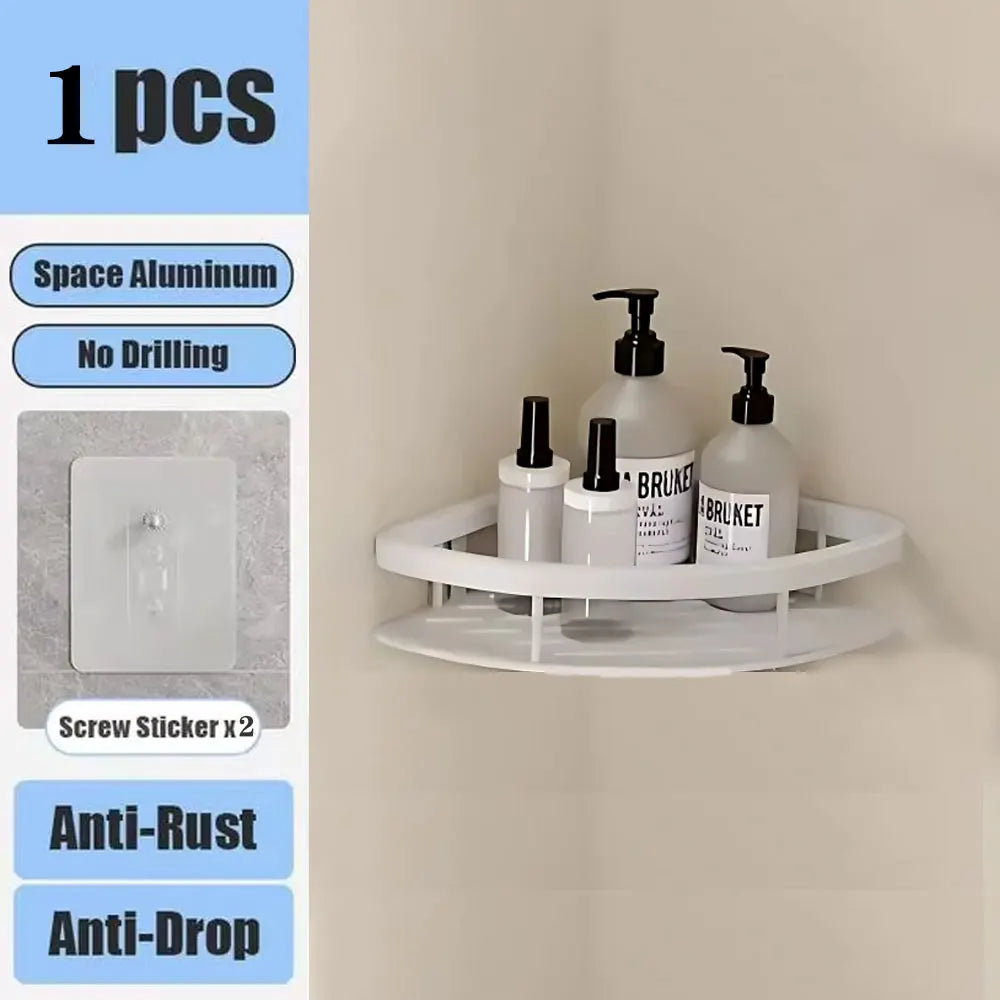 No Drill Wall Mounted Bathroom Shelf Shop1103677105 Store