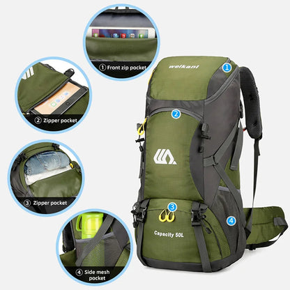 50L Waterproof Sports Backpack