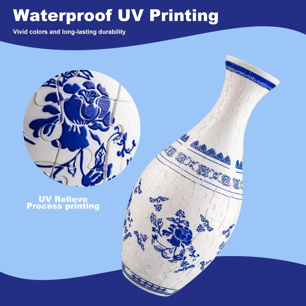 Creative Bloom: Build Your Own 3D Puzzle Vase