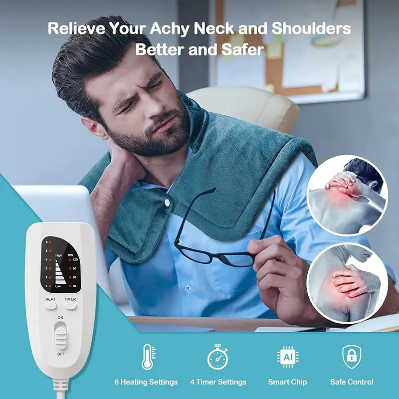 Deeper Pain Relief Weighted Heating Pads for Neck and Shoulders and AliExpress