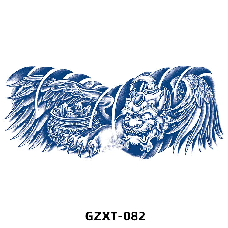 New Wholesale Juice Chest Stickers Tattoo Herbal Semi-permanent Back Tatoo Wings Tattoo Stickpaper WAM-girl Store Store